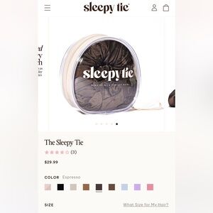 The Original Sleepy Tie - Medium in Espresso